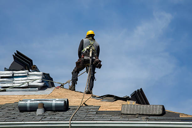 Professional Gutter Installation technician working in Louisville, CO